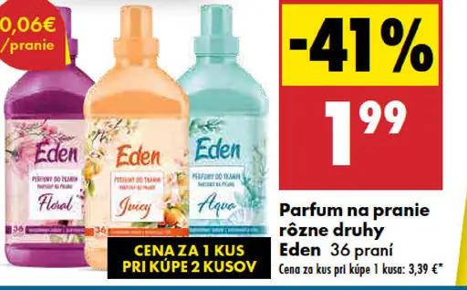 Parfum na pranie rôzne druhy