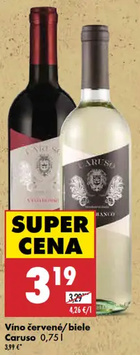 Caruso víno červené alebo biele
