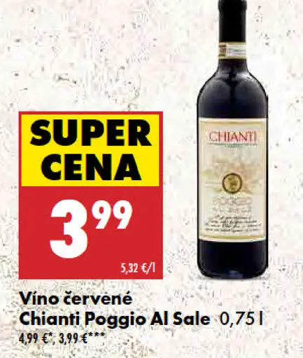 Chianti Poggio Al Sale víno červené