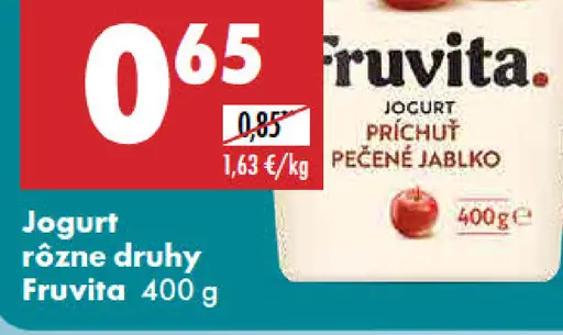 Fruvita jogurt rôzne druhy