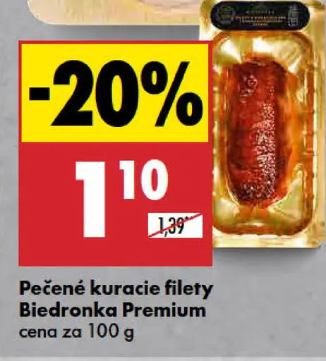 Biedronka Premium Pečené kuracie filety
