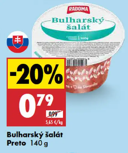 Preto Bulharský šalát