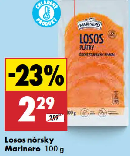 Marinero losos nórsky plátky údené studeným dymom