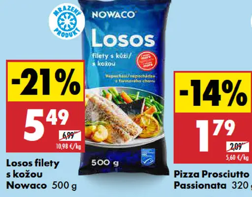 Nowaco Losos filety s kožou