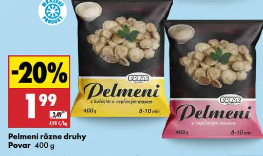 Povar pelmeni s kuracím a bravčovým mäsom