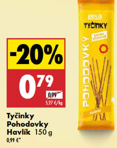 Havlík Tyčinky pohodovky