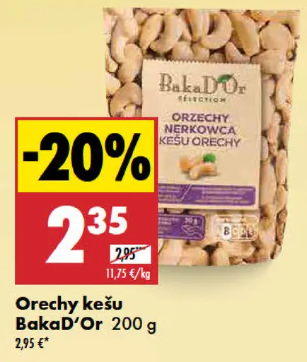BakaD’Or orechy kešu