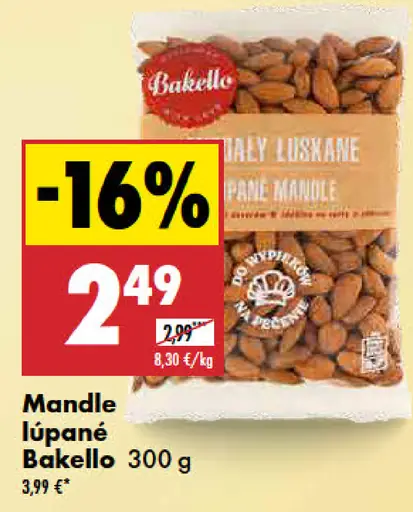 Bakelle mandle lúpané