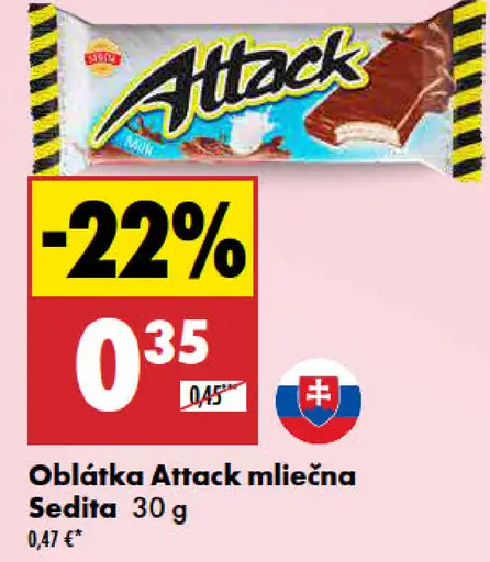 Attack oblátka mliečna