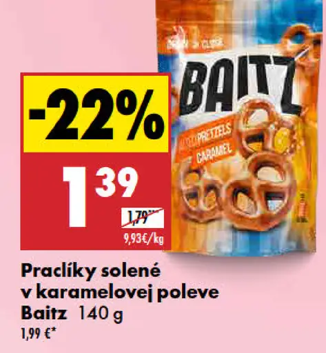 Baitz Praclíky solené v karamelovej poleve