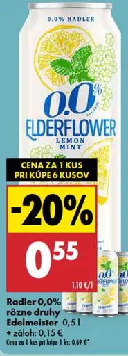 Edelmeister Radler 0,0% pivo