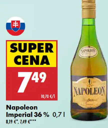 Napoleon Imperial brandy 36 %