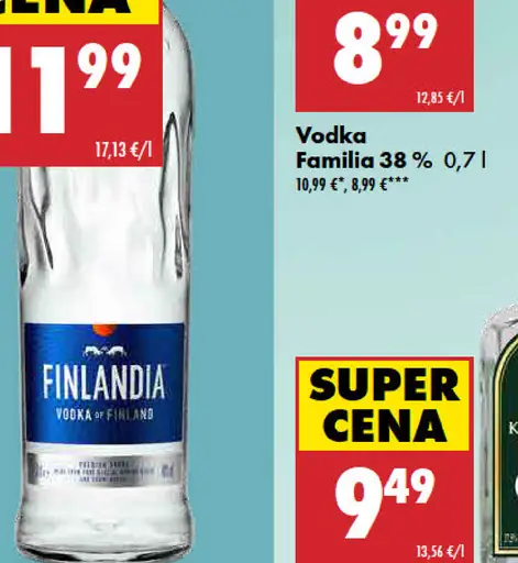 Finlandia Vodka 40% 20 cl