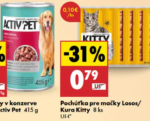Kitty snack pre mačky losos/kura