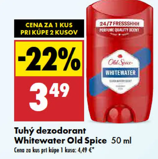 Tuhý dezodorant Whitewater