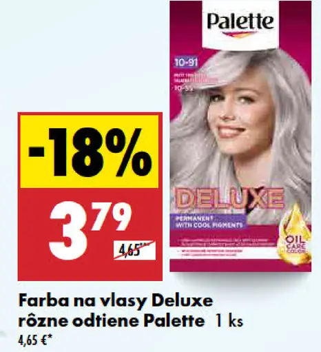 Palette Farba na vlasy Deluxe rôzne odtiene