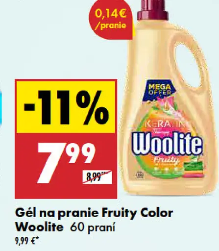Woolite gél na pranie Fruity Color