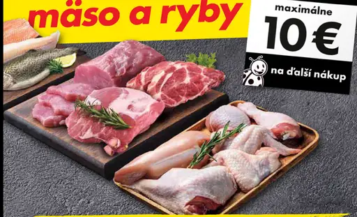 Čerstvé mäso a čerstvé ryby