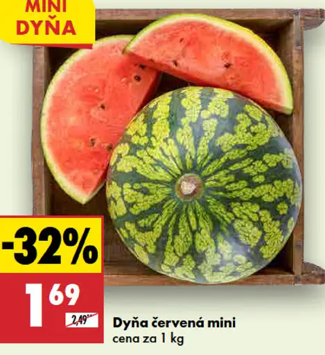 Tekvica dyňa červená mini