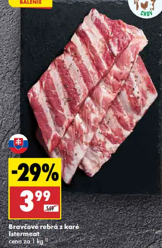 Istremeat bravčové rebrá z karé