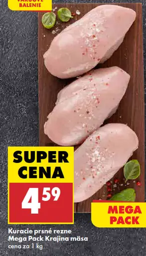 Krajina mäsa Kuracie prsné rezne mega pack
