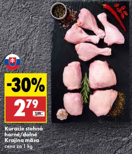 Kuracie stehná horné, dolné