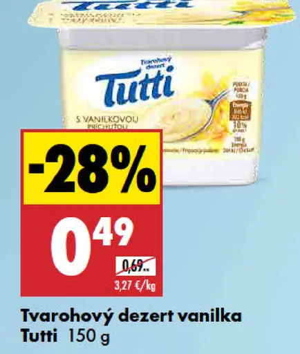 Tutti Tvarohový dezert vanilka