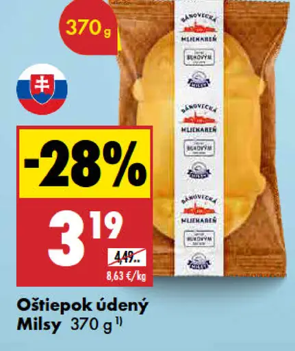 Milsy Oštiepok údený