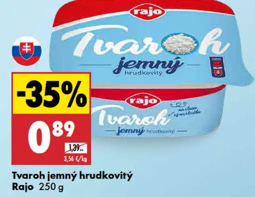 Rajo Tvaroh jemný hrudkovitý
