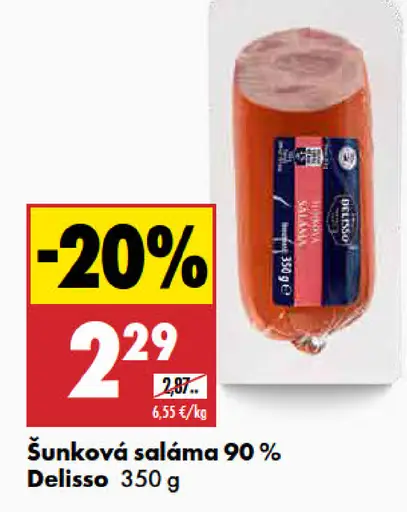 Delisso Šunková saláma 90%