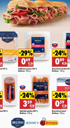 Saláma Lyoner 84% Delisso