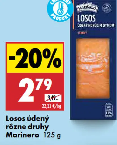 Marinero Losos údený rôzne druhy
