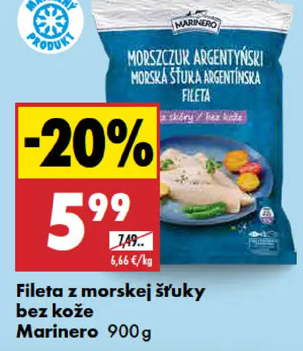 Marinero Fileta z morskej šťuky bez kože