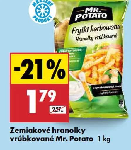 Zemiakové hranolky vrúbkované Mr. Potato