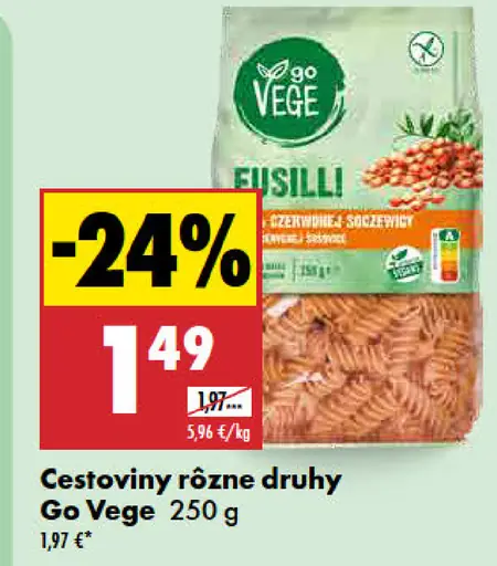 Go Vege cestoviny
