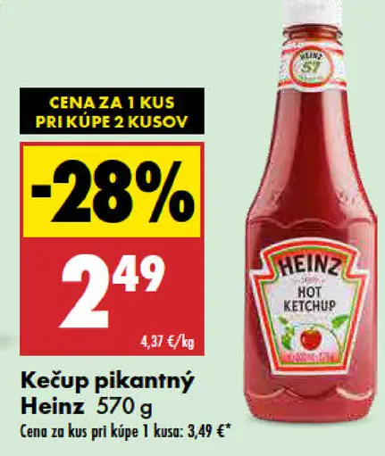 Heinz jemný kečup