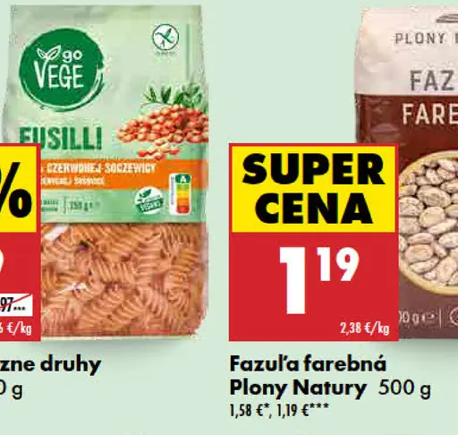 Plony Nature fazuľa farebná