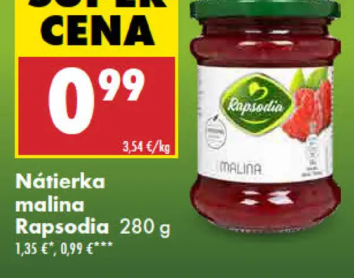 Rapsodia nátierka malina