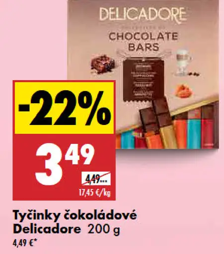 Tyčinky čokoládové Delicadore
