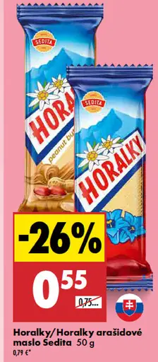 Sedita Horalky alebo Horalky arašidové maslo