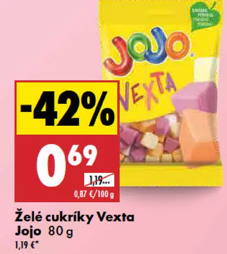 JOJO Vexta želé cukríky