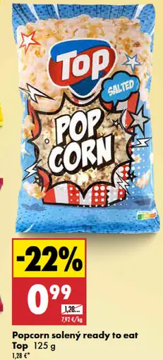 Top Popcorn solený ready to eat