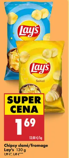 Lay’s chipsy slané/fromage