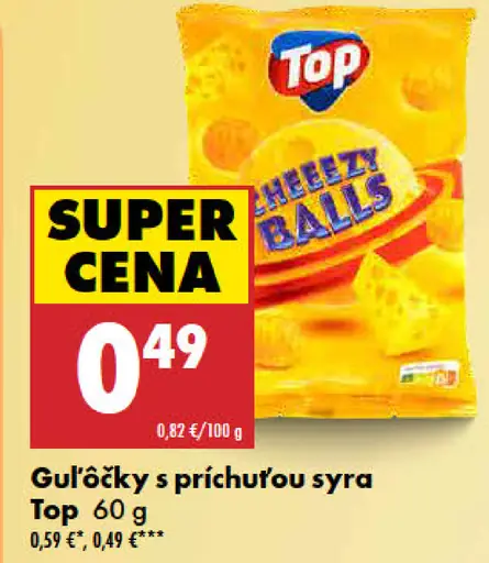 Top Guľôčky s príchuťou syra