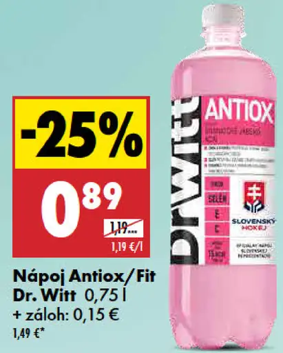 Nápoj Antiox/Fit Dr. Witt