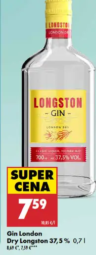 Gin London Dry Longston 37,5 %