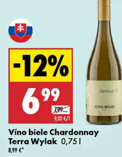 Terra Wylak Vino biele Chardonnay