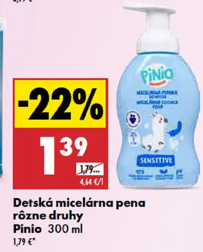 Pinio Detská micelárna pena