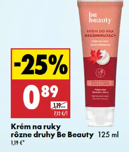 Be Beauty krém na ruky rôzne druhy
