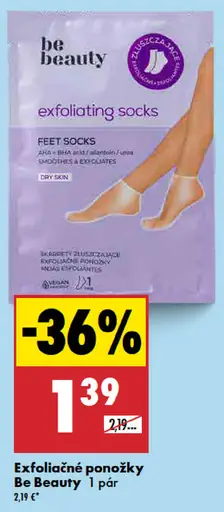 Be Beauty Exfoliačné ponožky